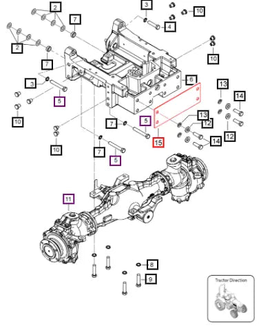 Mahindra Tractor Plate Sealing Fas Front 007647182V01 Mahindra Direct Parts