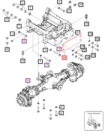 Mahindra Tractor Plate Sealing Fas Front 007647182V01 Mahindra Direct Parts