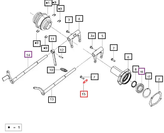 Mahindra Tractor Plate Spring Retainer 006502932D1 Mahindra Direct Parts