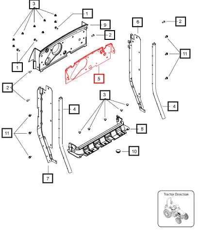 Mahindra Tractor Plate Top Sealing 007641344V91 Mahindra Direct Parts