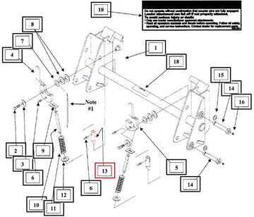 Mahindra Tractor Plated Latch Pin KMW13043103 Mahindra Direct Parts
