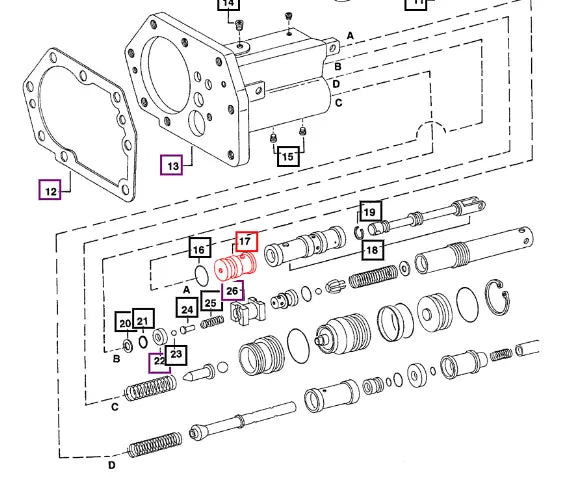 Mahindra Tractor Plug - Control Valve 003040809R1 Mahindra Direct Parts