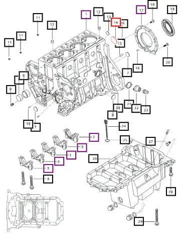 Mahindra Tractor Plug Expansion 56 X 2.0 X 80 000020301E05 Mahindra Direct Parts