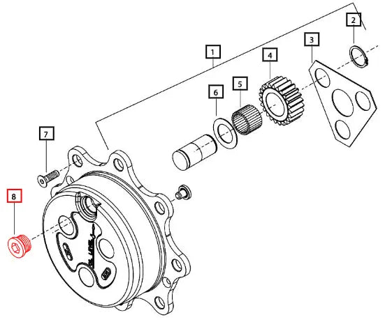 Mahindra Tractor Plug M30x2 006514892U1 Mahindra Direct Parts