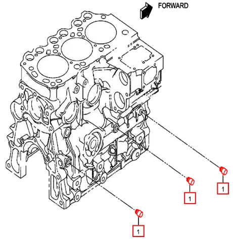 Mahindra Tractor Plug Taper 1 4nptf 30n07 02500 006053098N01 Mahindra Direct Parts