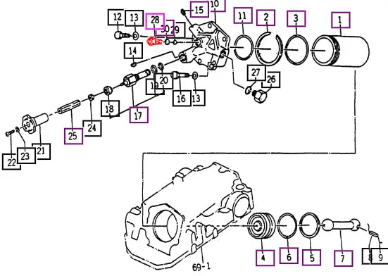 Mahindra Tractor Plug (m20)(spec B=24) (for Hydraulic) 15975010020 Mahindra Direct Parts