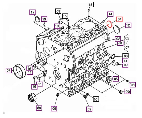 Mahindra Tractor Plug, Expansion 27241-300000 Mahindra Direct Parts