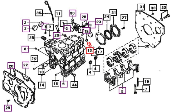 Mahindra Tractor Plug, Expansion F501035000 Mahindra Direct Parts