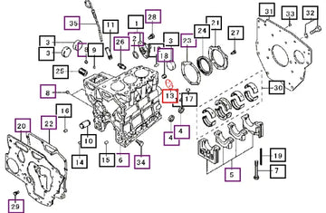 Mahindra Tractor Plug, Expansion MF665510 Mahindra Direct Parts