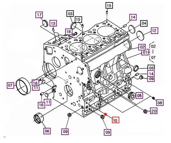 Mahindra Tractor Plug, Pipe 23871-010000 Mahindra Direct Parts