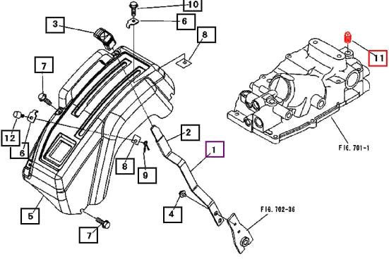 Mahindra Tractor Plug, Taper A6000101700 Mahindra Direct Parts