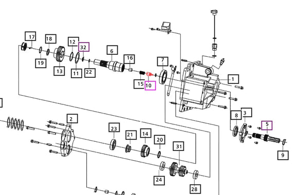 Mahindra Tractor Plunger Reversible PTO Shaft 006514676D1 Mahindra Direct Parts