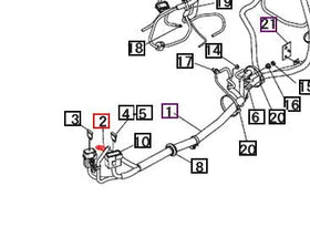 Mahindra Tractor Positive Battery Cable 19460713200 Mahindra Direct Parts