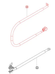 (Limited Availability) Mahindra Tractor Positive Battery Cable E007701562D91