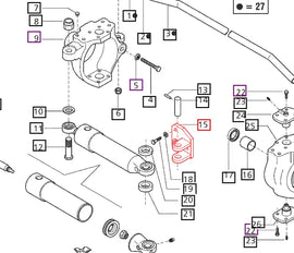 Mahindra Tractor Power Steering Bracket 006500373C1 Mahindra Direct Parts
