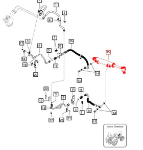 Mahindra Tractor Power Steering Cylinder 007215016V91 Mahindra Direct Parts