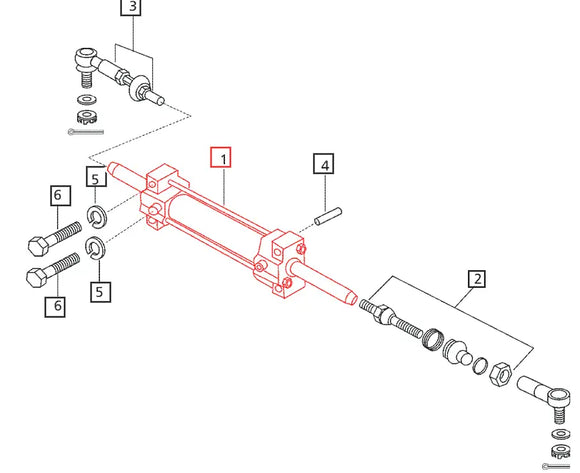 Mahindra Tractor Power Steering Cylinder 17994362001 Mahindra