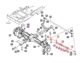 Mahindra Tractor Power Steering Cylinder 19483171AG0 Mahindra Direct Parts