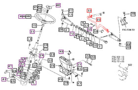 Mahindra Tractor Power Steering Cylinder Hose 19682211000 Mahindra Direct Parts