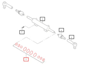 Mahindra Tractor Power Steering Cylinder / Ram Seal Kit 006506214C91 Mahindra