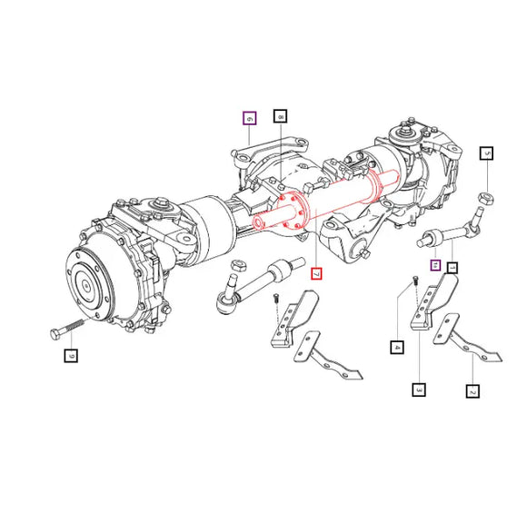 Mahindra Tractor Power Steering Cylinder Seal Kit 007207914B1 Mahindra Direct Parts