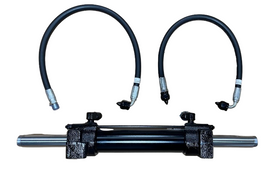 Mahindra Tractor Power Steering Cylinder (With Updated Hoses) 14524070081 Mahindra Direct Parts