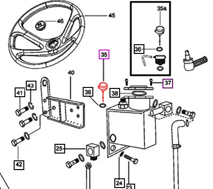 Mahindra Tractor Power Steering Dipstick 007201267C1 Mahindra Direct Parts