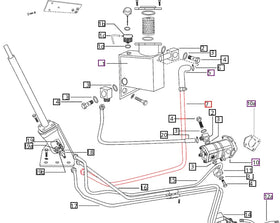 Mahindra Tractor Power Steering HSU To Reservoir Line 007200768C1 Mahindra Direct Parts