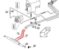 (Limited Availability) Mahindra Tractor Power Steering Hose 005559362B91