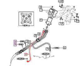 Mahindra Tractor Power Steering Hose 950 12274072402 Mahindra Direct Parts
