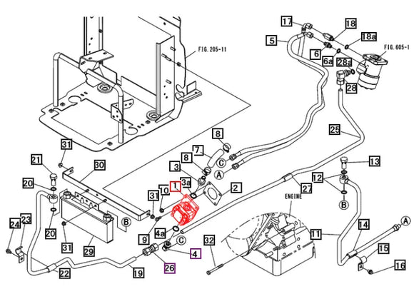 Mahindra Tractor Power Steering Tandem Pump 10302539002 Mahindra