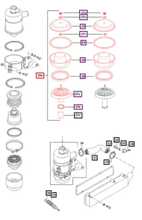 Mahindra Tractor Pre Filter 006002312A91 Mahindra