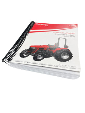 Mahindra Tractor Printed Service Manual 5145 and 5155 Mahindra Direct Parts