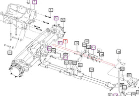 Mahindra Tractor Propeller Shaft 4WD 007601750D1 Mahindra Direct Parts