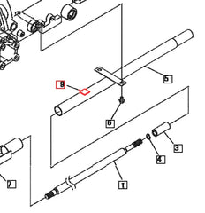 Mahindra Tractor Propeller Shaft Rubber 19581925000