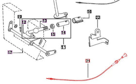 Mahindra Tractor Pull Stop Cable 005557007R91 Mahindra Direct Parts