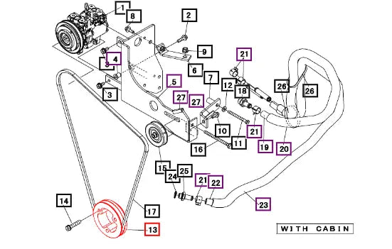 Mahindra Tractor Pulley 19480821AG0 Mahindra Direct Parts