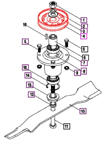 Mahindra Tractor Pulley BSMM034066 Mahindra Direct Parts