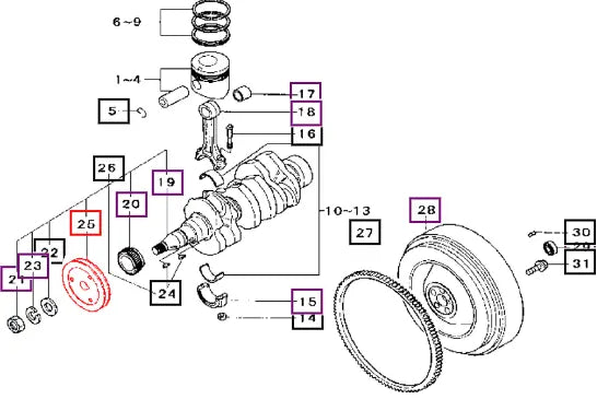 Mahindra Tractor Pulley, Crank 30H2000600 Mahindra Direct Parts