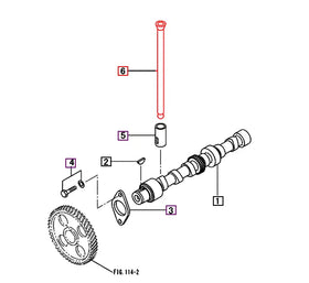Mahindra Tractor Push Rod 31A05-01300 Mahindra Direct Parts