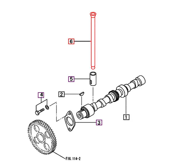 Mahindra Tractor Push Rod 31A05-01300 Mahindra Direct Parts