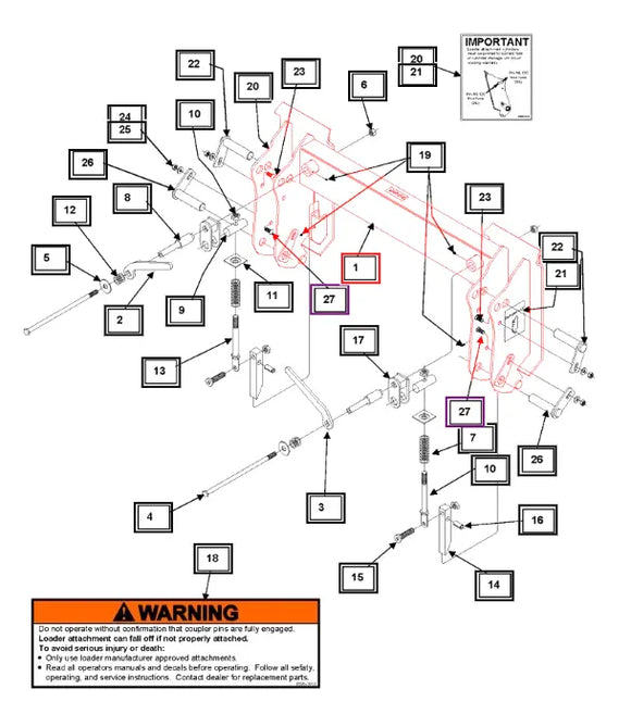 Mahindra Tractor Quick Attach Tool Carrier KMW13043165 Mahindra