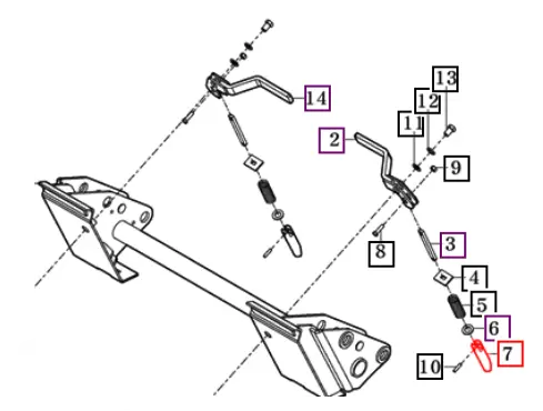 Mahindra Tractor Quick Attach Wedge Pin 86002006150 Mahindra Direct Parts