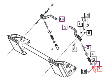 Mahindra Tractor Quick Attach Wedge Pin 86002006150 Mahindra Direct Parts