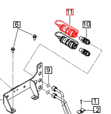 Mahindra Tractor Quick Coupling Female 007219673D01 Mahindra Direct Parts