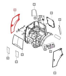 Mahindra Tractor RH Door 007642975U91 Mahindra Direct Parts