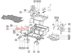 Mahindra Tractor RH Right Floor Panel 007530412D91 Mahindra