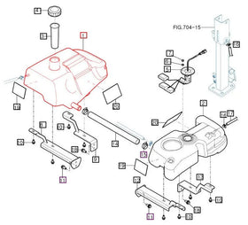 Mahindra Tractor RH Right Fuel Tank 11611113100 Mahindra