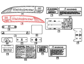 Mahindra Tractor RH Right Model Decal 19478706001 Mahindra Direct Parts