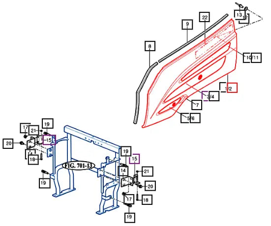 Mahindra Tractor RH Side Cover Side Panel 12296203100MR Mahindra Direct Parts